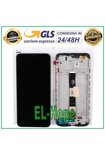 MARCO DE PANTALLA LCD ORIGINAL XIAOMI REDMI 9AT M2006 M2006C3LVG CRISTAL TÁCTIL NEGRO