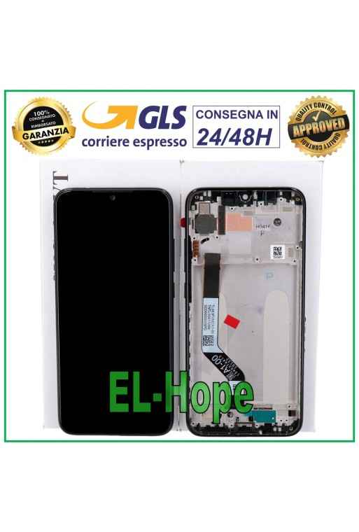 PANTALLA LCD + MARCO ORIGINAL XIAOMI REDMI M1901F7G M1901F7H PANTALLA TÁCTIL NEGRA