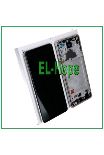 PANTALLA LCD ORIGINAL BATERÍA SAMSUNG GALAXY A72 SM-A726 5G MARCO TÁCTIL BLANCO