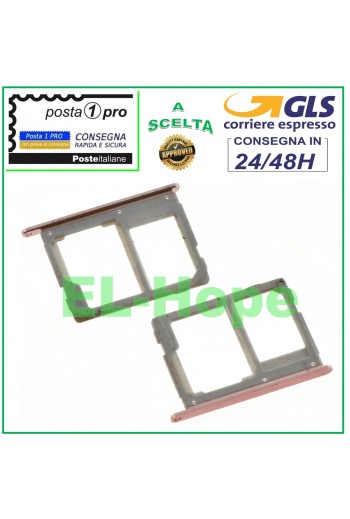 COMPARTIMENTO PARA RANURA DE TRANSPORTE DE TARJETA NANO SIM TARJETA SD SAMSUNG GALAXY A5 2016 SM A510 F ROSA