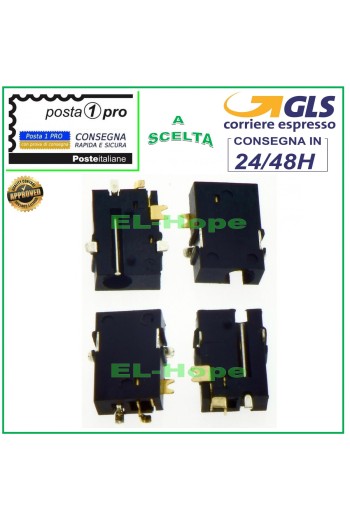 CONECTOR DE ALIMENTACIÓN CC PARA CARGA DE TABLETAS VARIOS MODELOS CLEMENTONI CLEMPAD 
