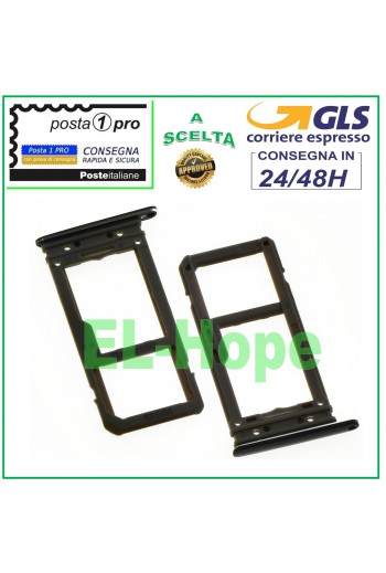 COMPARTIMENTO PARA TARJETA RANURA + TARJETA MICRO SD SAMSUNG GALAXY S8 PLUS SM-G955F NEGRO
