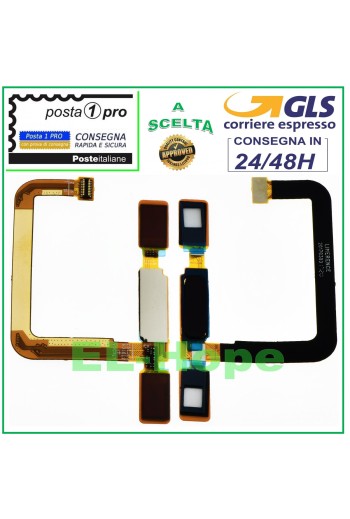 SENSOR DE HUELLAS DACTILARES TECLA INICIO PLANA NOKIA 6 2017 ZFFE476 NEGRO