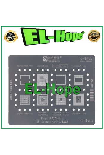 PLACA BASE DE CPU AMAOE EU3 PARA SAMSUNG EXYNOS 7885 9820 9610 9611 990