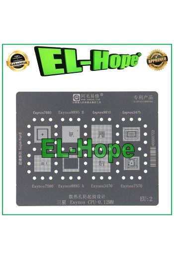 STENCIL REBALLING CAPA AMAOE EU2 PARA SAMSUNG EXYNOS 7580 S8895A 3470 7570