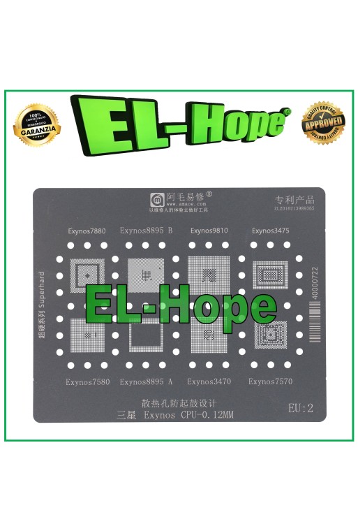 STENCIL REBALLING CAPA AMAOE EU2 PARA SAMSUNG EXYNOS 7580 S8895A 3470 7570