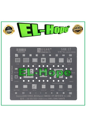 PLANTILLA AMAOE SAM17 CAPA CPU PLACA BASE EXYNOS 2200 E9925 SM8450 PARA SAMSUNG 