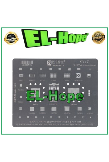 PLANTILLA DE CAPA DE REBALLING AMAOE OV7 PARA SNAPDRAGON 7 GEN 1 SM7450 / 680 SM6225