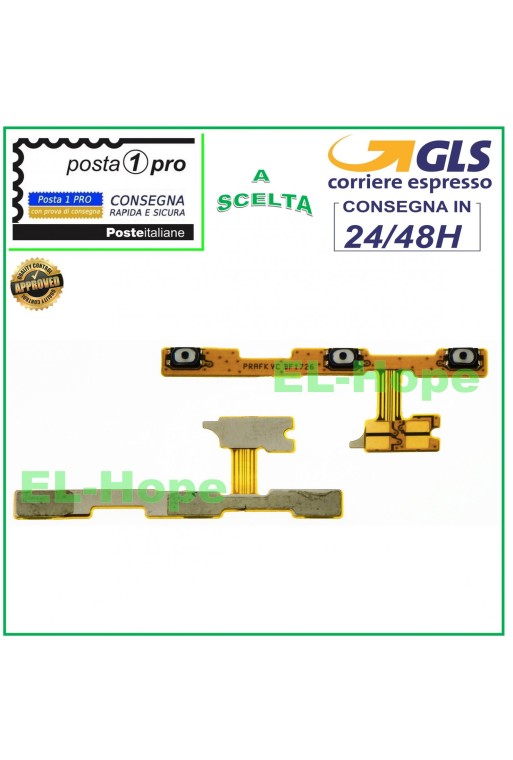 TECLAS LATERALES PLANAS FLEXIBLES VOLUMEN ENCENDIDO APAGADO ENCENDIDO HUAWEI P8 LITE 2017 PRA-LA1