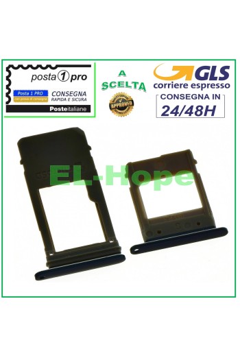 RANURA PARA CARTUCHO TARJETA SIM + MICRO SD SAMSUNG GALAXY A7 2017 SM A720 F NEGRO