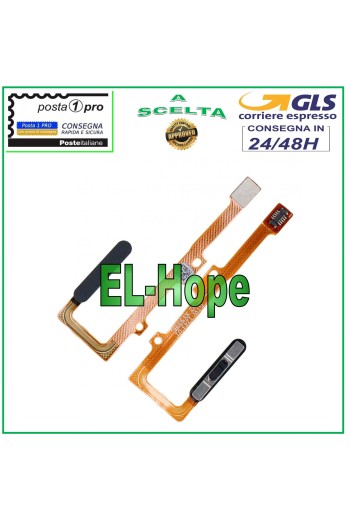 LLAVE PLANA CON SENSOR DE HUELLAS PARA HUAWEI NOVA 5T YAL-L71 NEGRA