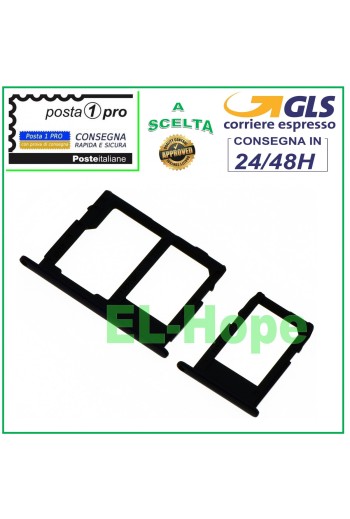 COMPARTIMENTO PARA CARTUCHO DE RANURA PARA NANO SIM MICRO SD SAMSUNG GALAXY J5 SM J530 F 2017 NEGRO