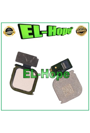 TECLA PLANA CON SENSOR DE HUELLAS HUAWEI P10 LITE WAS-LX1A DORADA