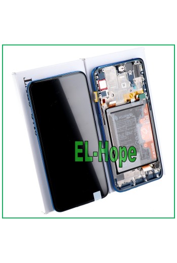 MARCO DE PANTALLA LCD BATERÍA ORIGINAL HUAWEI Y9 PRIME PANTALLA TÁCTIL PANTALLA AZUL