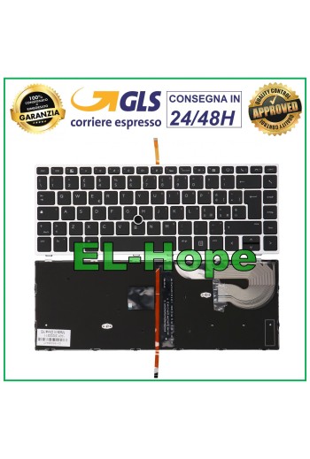 TECLADO ITALIANO PARA PORTÁTIL HP EliteBook 745 G5 G6 / EliteBook 840 G5-G6 NEGRO