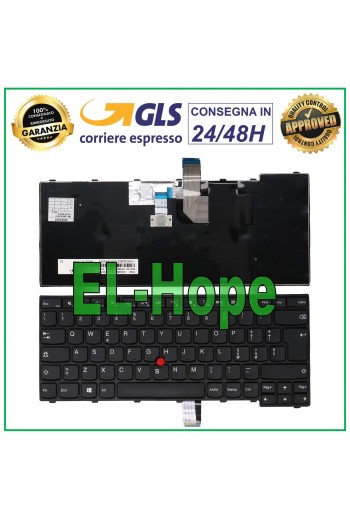 TECLADO ITALIANO PARA LENOVO THINKPAD T431s E431 L440 L450 L470 NEGRO