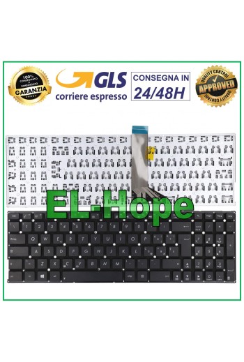 TECLADO ITALIANO PARA PORTÁTIL ASUS X553M X553MA K553M K553MA F553M F553MA NEGRO
