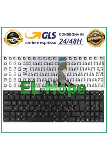 ASUS X554 X554L X554LA F553 D550CA TECLADO ITALIANO NEGRO CORTO Y PLANO PARA PORTÁTIL