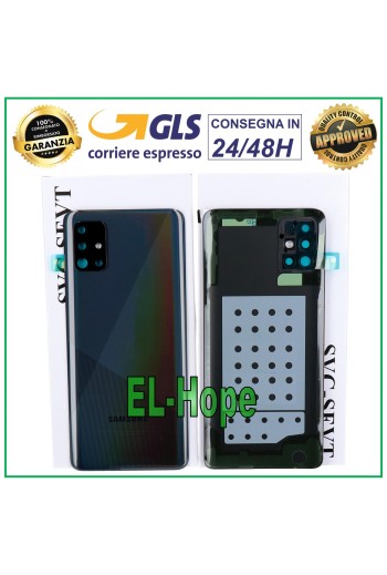 TAPA TRASERA ORIGINAL SAMSUNG GALAXY A51 SM-A515 TAPA DE BATERÍA PRISM NEGRO