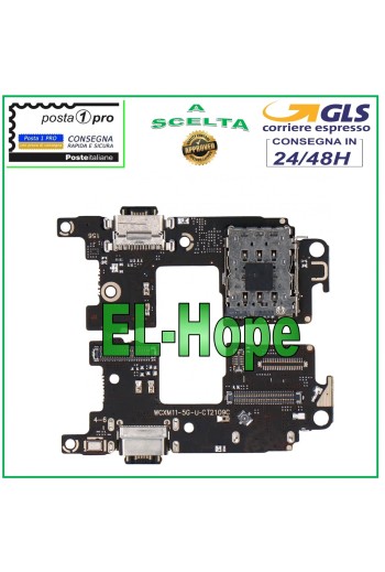 CONECTOR DE CARGA XIAOMI MI 11 M2011K2C M2011K2G + MICRÓFONO LECTOR DE SIM DOCK