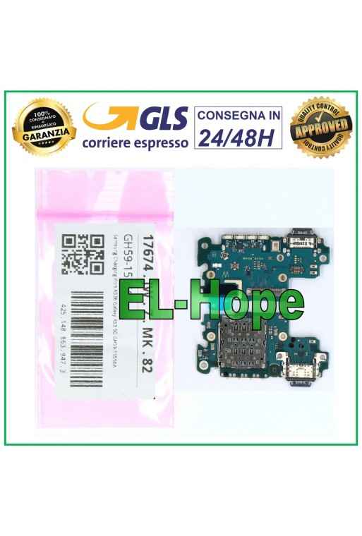 LECTOR SIM + CONECTOR DOCK SERVICIO ORIGINAL SAMSUNG GALAXY A53 5G SM A536 B