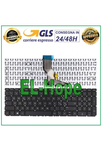 TECLADO ITALIANO PARA PORTÁTIL HP PAVILION SERIES 15-BS BW CC CB NEGRO 