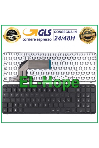 TECLADO ITALIANO NEGRO PARA PORTÁTIL HP PAVILION 15-R01 15-R22 15-R10 15-R11 15-R13