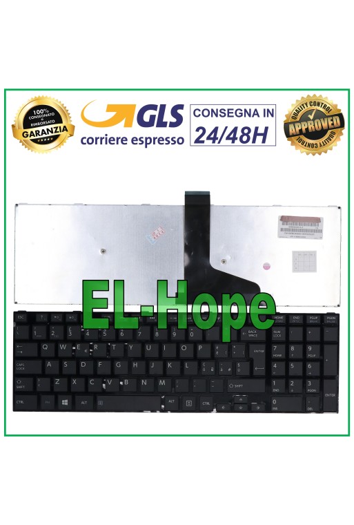 TECLADO ITA PORTÁTIL TOSHIBA SATELLITE C70 L50 L55 L70 L75 M50 U50 E50 E55 NEGRO