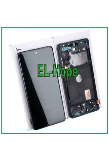 MARCO ORIGINAL PANTALLA LCD SAMSUNG GALAXY S20 FE SM-G781F PANTALLA TÁCTIL AZUL MARINO