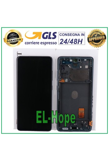 PANTALLA LCD + MARCO ORIGINAL SAMSUNG GALAXY S20 FE 5G SM-G781B PANTALLA TÁCTIL AZUL