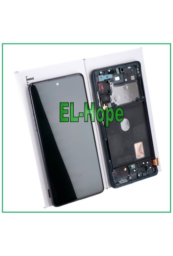 PANTALLA LCD + MARCO ORIGINAL SAMSUNG GALAXY S20 FE 5G SM-G781B PANTALLA TÁCTIL AZUL