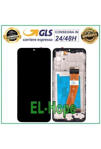PANTALLA LCD + MARCO PARA SAMSUNG GALAXY M02S SM-M025 PANTALLA TÁCTIL MONTADA NEGRA