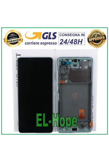 PANTALLA LCD + MARCO ORIGINAL SAMSUNG GALAXY S20 FE SM-G781F PANTALLA TÁCTIL VERDE
