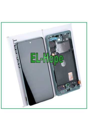 PANTALLA LCD + MARCO ORIGINAL SAMSUNG GALAXY S20 FE SM-G781F PANTALLA TÁCTIL VERDE