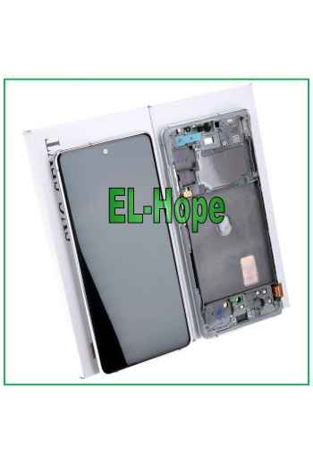MARCO DE PANTALLA LCD ORIGINAL SAMSUNG GALAXY S20 FE 5G SM-G781B CRISTAL TÁCTIL BLANCO