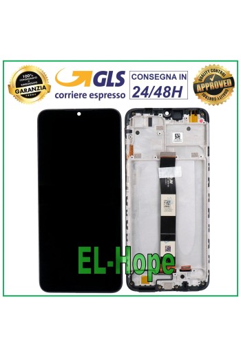 PANTALLA LCD + MARCO PARA XIAOMI REDMI 9i M2006C3 PANTALLA TÁCTIL CRISTAL
