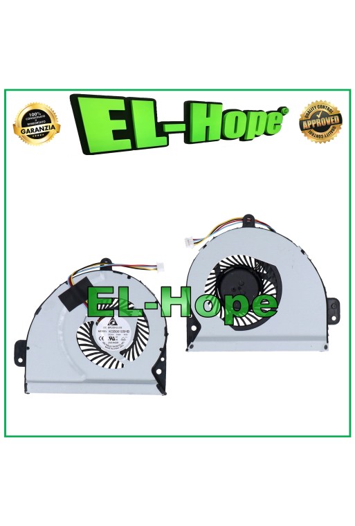 VENTILADOR DE CPU KSB06105HB PARA PORTÁTIL ASUS K43SD K53SD K53SV K53SJ DE 4 PINES 