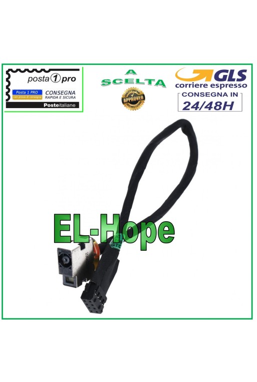 CONECTOR DE ALIMENTACIÓN DE CC PJ584 PARA PORTÁTIL HP 722907-001 CONECTOR DE ALIMENTACIÓN DE CARGA FLEXIBLE