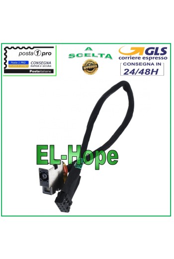 CONECTOR DE ALIMENTACIÓN DE CC PJ584 PARA PORTÁTIL HP 717371-SD6 CONECTOR DE ALIMENTACIÓN DE CARGA FLEXIBLE