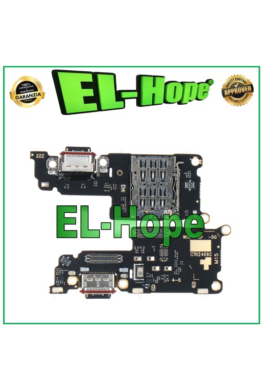 Conector de carga para base de lector de SIM para OPPO Realme 12 Pro RMX3842/12 Pro Plus