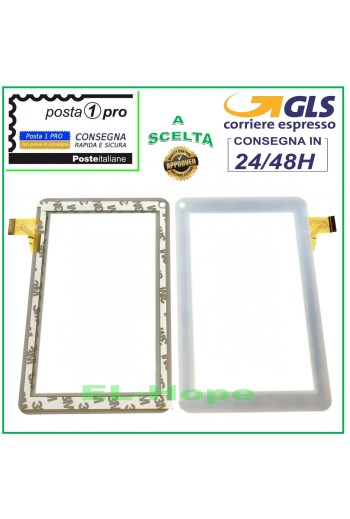 PANTALLA TÁCTIL CRISTAL Audiola Tab-0170N DIGITALIZADOR ORIGINAL BLANCO