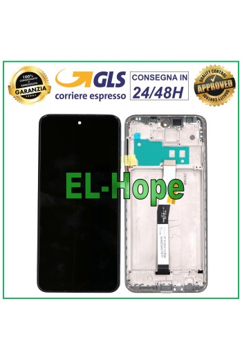 PANTALLA LCD PARA XIAOMI REDMI NOTE 10 LITE PANTALLA TÁCTIL MARCO PLATEADO