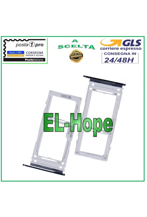 CARRITO DE RANURA COMPARTIMENTO PARA TARJETA SIM MICRO SD SAMSUNG GALAXY S10 LITE SM G770 F PLATA