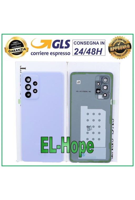 CUBIERTA TRASERA ORIGINAL DE VIDRIO SAMSUNG GALAXY A52 SM-A525 MORADA
