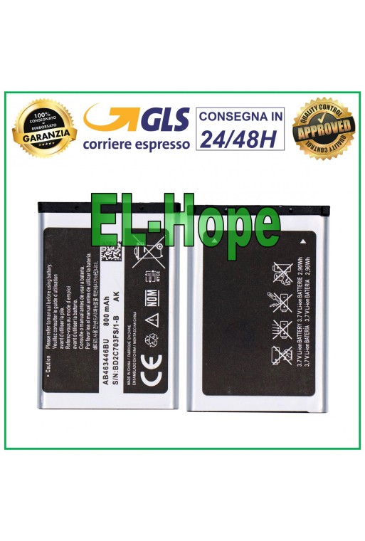 BATERÍA AB463446BU PARA SAMSUNG GALAXY GT E2100 E2210 E1107 E1270 B130 800 mAh