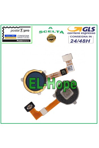 TECLA FLEXIBLE PLANA CON SENSOR DE HUELLA OPPO A15 CPH2185 NEGRA