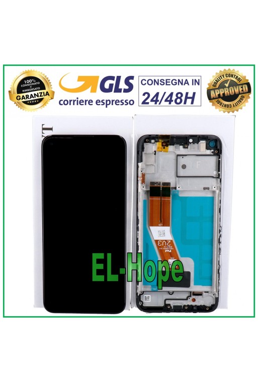 PANTALLA LCD ORIGINAL + MARCO SAMSUNG GALAXY A11 SM-A115F A115 PANTALLA TÁCTIL NEGRA