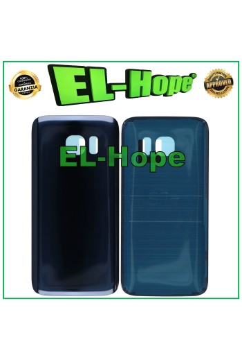 CARCASA DE BATERÍA PARA SAMSUNG GALAXY S7 SM-G930 CUBIERTA TRASERA DE VIDRIO NEGRA