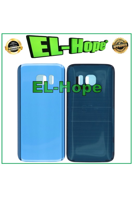 CARCASA DE BATERÍA PARA SAMSUNG GALAXY S7 SM-G930 CUBIERTA TRASERA DE VIDRIO AZUL