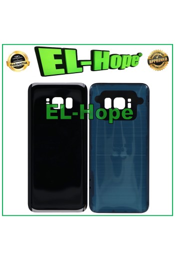 CARCASA DE BATERÍA PARA SAMSUNG GALAXY S8 SM-G950 CUBIERTA TRASERA DE VIDRIO NEGRA